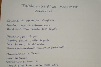 30 appearances out of darkness – Par Segolene Baelde